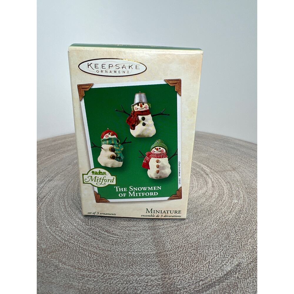 Hallmark Keepsake Ornament The Snowman of Mitford 2003 Miniature
